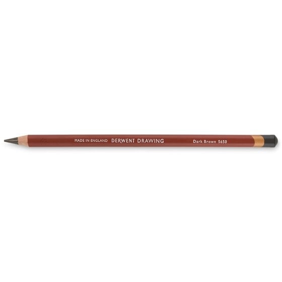 DRW2306545.jpg DERWENT DRAWING PENCIL DARK BROWN 5650 - Image 1