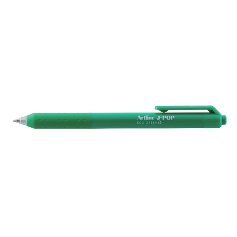 EGB-S260-07EC-GR.jpg ARTLINE J-POP RETRACTABLE GEL PEN 0.7MM GREEN - Image 1