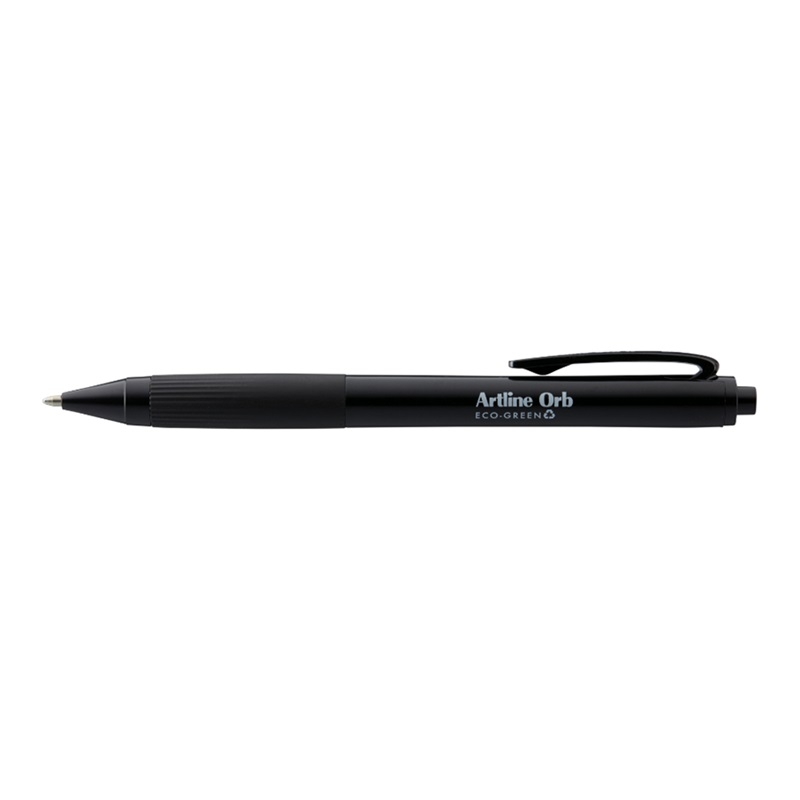 EK-S223VEC-BLK.jpg ARTLINE ORB RETRACTABLE BALLPOINT PEN 1MM BLACK - Image 1