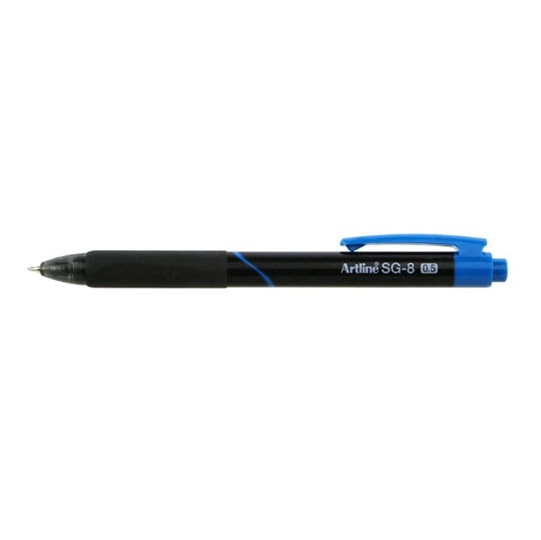 SGB-8850BL.jpg ARTLINE RETRACTABLE BALLPOINT PEN 0.5MM FINE BLUE - Image 1