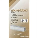 SKREBBA STAPLES No.24/6 BRONZE [1000PCS]