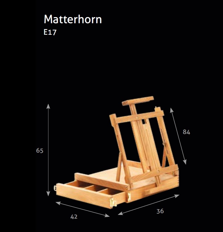ALRE17TAFEL.jpg MUSEO TABLE EASEL No.17 MATTERHORN - Image 1