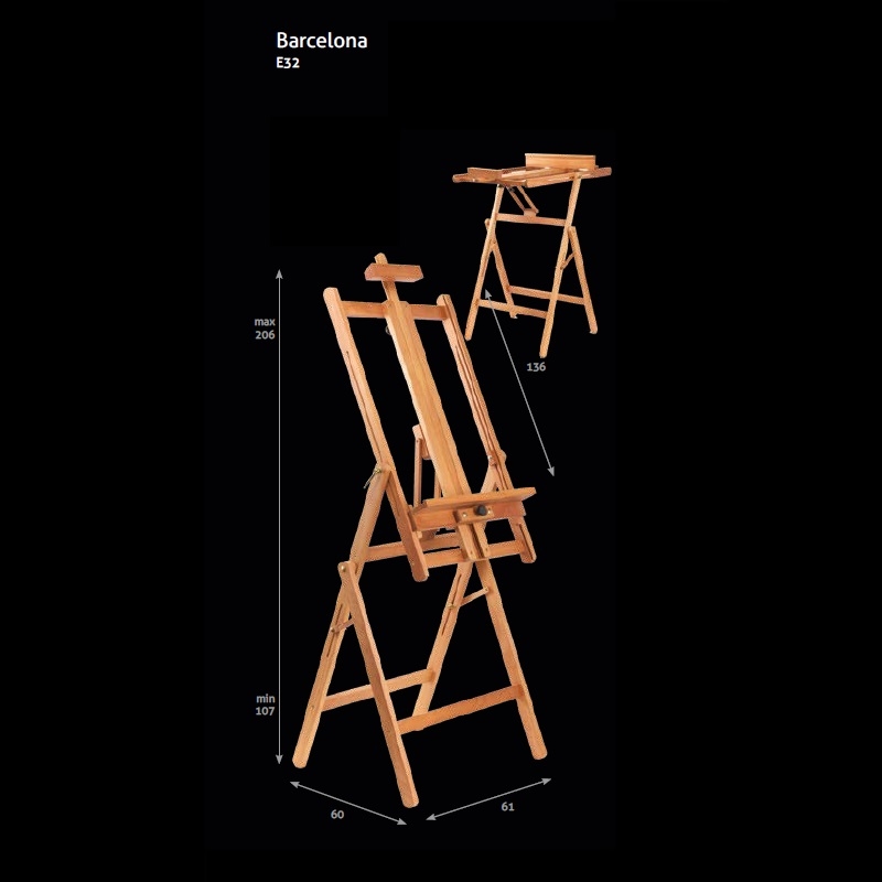ALRE32HFRAME.jpg MUSEO STUDIO EASEL No.32 BARCELONA - Image 1