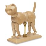 WOODEN MANIKIN CAT 14CM