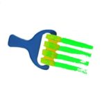 SPONGE ROLLER 7CM [TO MAKE LINES] - Image 2