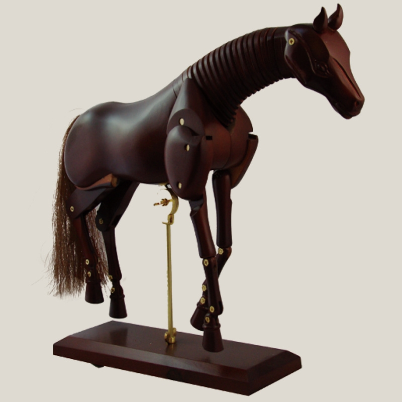 CNDWH-12.jpg WOODEN MANIKIN HORSE 12IN/30CM - Image 1