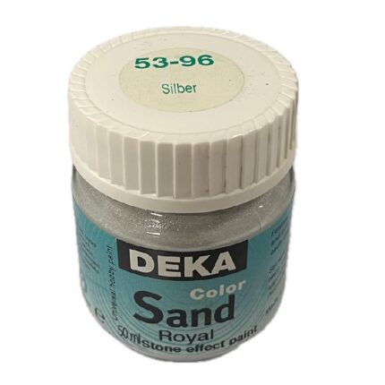 DEKA COLOR SAND ROYAL STONE EFFECT PAINT 50ML SILVER