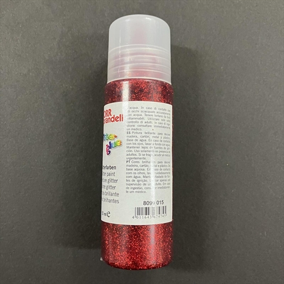 KP8099015.jpg KNORR PRANDELL GLITTER GLUE 50ML RED - Image 1