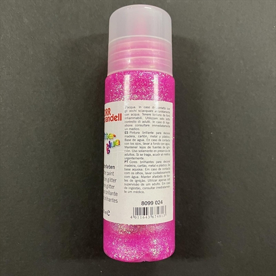 KP8099024.jpg KNORR PRANDELL GLITTER GLUE 50ML NEON PINK - Image 1