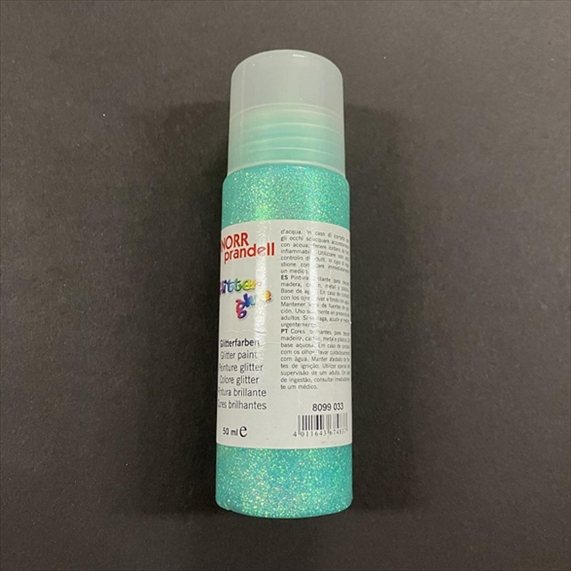 KP8099033.jpg KNORR PRANDELL GLITTER GLUE 50ML AQUA BLUE - Image 1