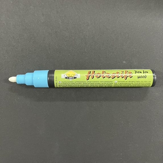 KP9231331.jpg WACO COLORS WOOD PEN/MARKER 6MM LIGHT BLUE - Image 1