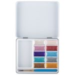 DALER ROWNEY SIMPLY WATERCOLOUR 10 PAN SET METALLIC COLOURS - Image 2