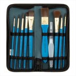 DALER ROWNEY SIMPLY WATERCOLOUR BRUSH ZIP CASE [SH] 10PCS - Image 2