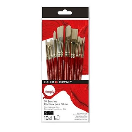 DALER ROWNEY SIMPLY OIL BRUSH SET [SH] 10PCS