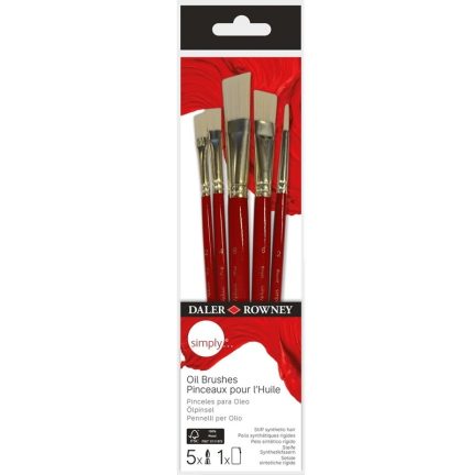 DALER ROWNEY SIMPLY OIL BRUSH SET [SH] 5PCS