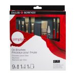 DALER ROWNEY SIMPLY OIL BRUSH ZIP CASE [SH] 10PCS