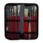 DALER ROWNEY SIMPLY OIL BRUSH ZIP CASE [SH] 10PCS - Image 2