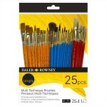 DALER ROWNEY SIMPLY MULTI TECHNIQUE BRUSH SET [SH] 25PCS