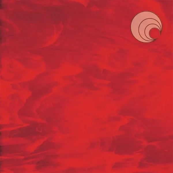 PPI01191410.jpg STAINED GLASS 30X30CM OGT3591SF RED/WHITE WISPY FUSIBLE - Image 1