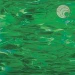 STAINED GLASS 30X30CM OGT3296SF DARK GREEN/WHITE WISPY